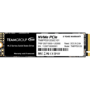 Накопитель SSD  512GB Team MP33 Pro M.2 2280 PCIe 3.0 x4 3D TLC (TM8FPD512G0C101)