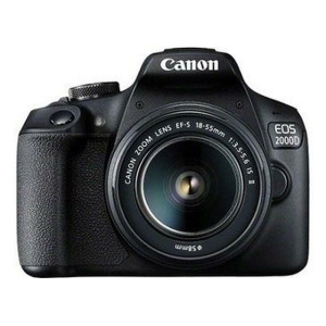 Дзеркальна фотокамера Canon EOS 2000D + объектив 18-55 IS II Black (2728C008)