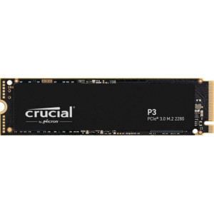 Накопитель SSD  500GB Crucial P3 M.2 2280 NVMe PCIe 3.0 x4 TLC 3D NAND (CT500P3SSD8)