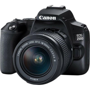 Дзеркальна фотокамера Canon EOS 250D + объектив Kit 18-55 DC III Black (3454C009)