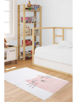Килимок в дитячу кімнату Irya - Kitty pembe рожевий 80*150