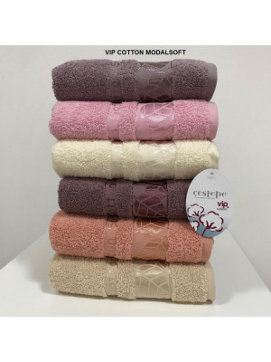 Набір рушників Cestepe VIP Cotton — Modal Soft 50*90 (6 шт.)