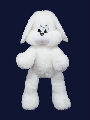 Мягкая игрушка - Зайчик Снежок 65 см белый