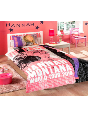 Постельное белье Tac Disney - Hannah Montana Star 160*220 двусторонее подростковое