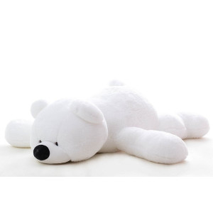 Мягкая игрушка - медведь лежачий Умка 120 см белый