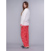 Домашній одяг U. S. Polo Assn - Піжама жіноча (довгий рукав) 15110 молочна, L