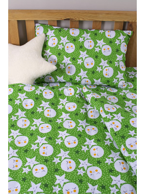Детское постельное белье для младенцев L.H. ранфорс - LoNy зеленый