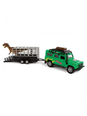 Ігровий набір – Land Rover (з причепом і динозавром)