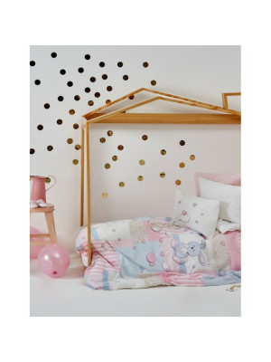 Детский плед в кроватку Karaca Home - Honey Bunny pink 2017-1 100*120