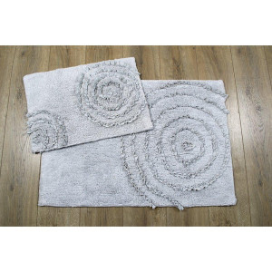 Набір килимків Irya — Capri gri сірий 60*90+40*60