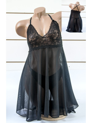 Домашняя одежда Lady Lingerie - 3912 M эротическое белье черный