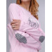 Домашній одяг U. S. Polo Assn - Піжама жіноча (довгий рукав) 15515 рожева, XL