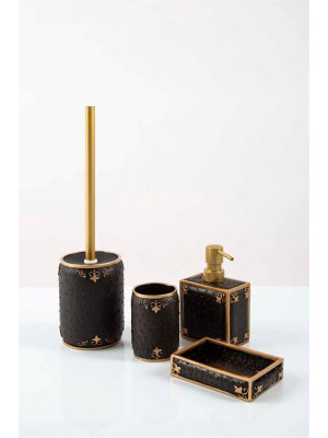 Комплект для ванної Irya - Luxton siyah чорний (4 предметів)