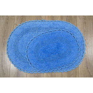 Набір килимків Irya - Vermont lasivert синій 60*90+40*60