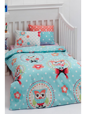 Детское постельное белье для младенцев Eponj Home - Baykus A.mavi
