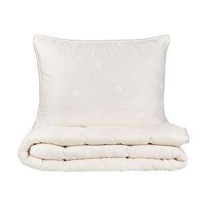 Набор одеяло с подушкой Karaca Home - Cotton хлопковый 155*215 полуторный