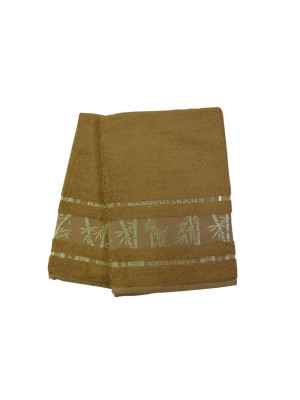 Набор полотенец Gursan Bamboo - Св.коричневый (50*90 + 70*140) ПВХ