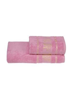 Полотенце махровое Gursan Bamboo - 50*90 розовое