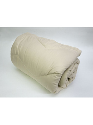 Одеяло антиаллергенное стеганное Vladi - Барашек бежевое 170*210 двуспальное (200 гр/м2)