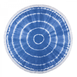 Полотенце Barine Pestemal - Swirl Roundie 150*150 Blue