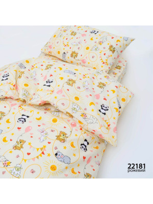 Детское постельное белье для младенцев Вилюта ранфорс - 22181 розовый