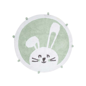 Килимок в дитячу кімнату Irya - Bunny mint ментоловий 110*110