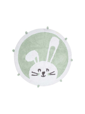 Килимок в дитячу кімнату Irya - Bunny mint ментоловий 110*110