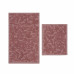 Набір килимків Karaca Home - Kelly Flower murdum сливовий 50*80+50*40