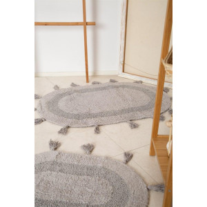Набор ковриков Irya - Hana gri серый 60*90+40*60
