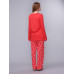 Домашній одяг U. S. Polo Assn - Піжама жіноча (довгий рукав) 15110 коралова, L