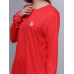 Домашній одяг U. S. Polo Assn - Піжама жіноча (довгий рукав) 15110 коралова, L