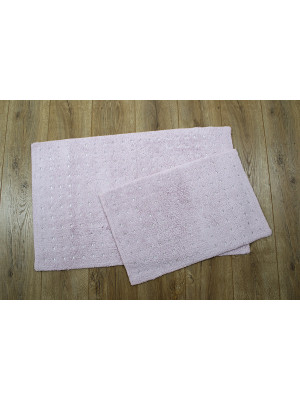 Набор ковриков Irya - Esta pembe розовый 40*60+55*85